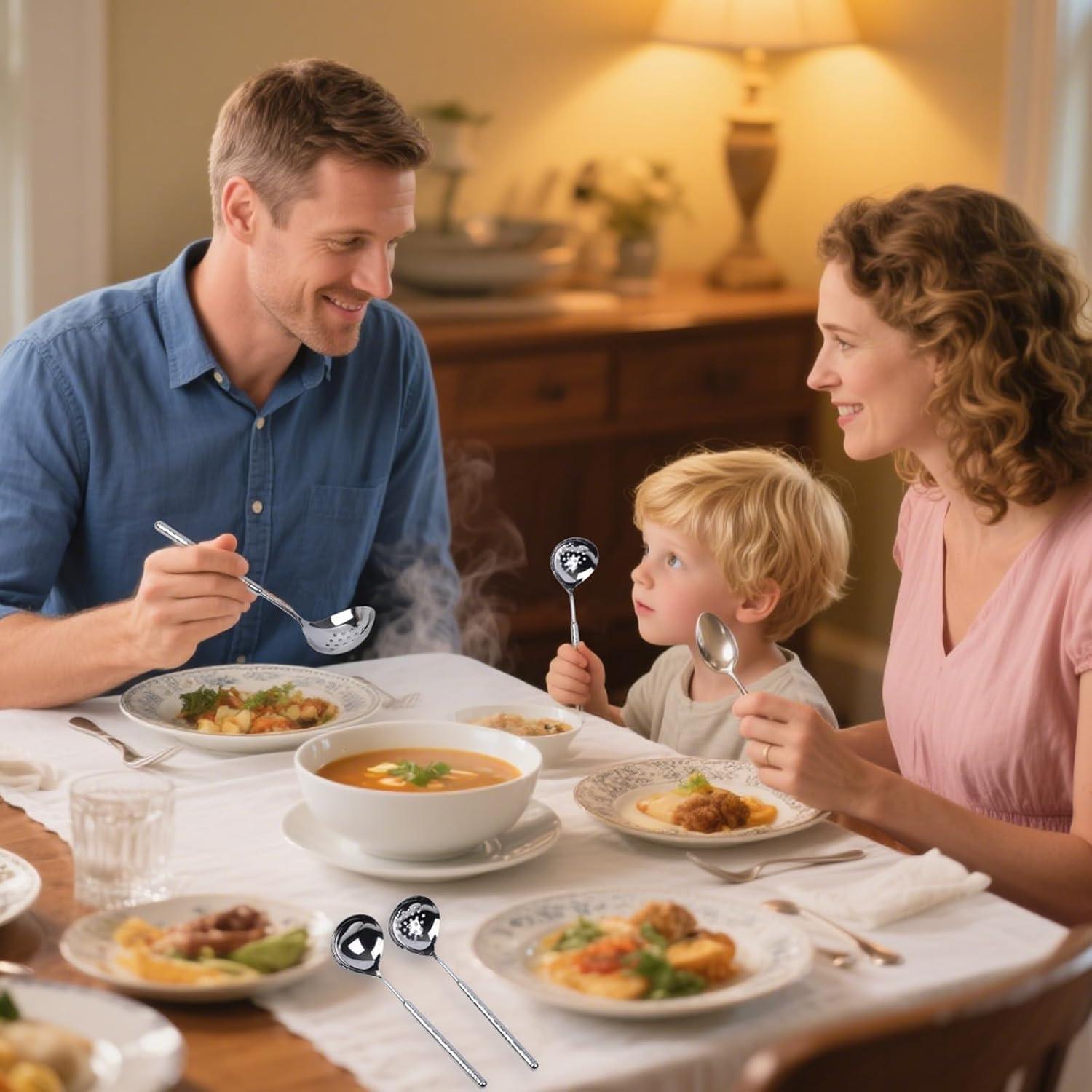 Juego de Cucharón y Cuchara Ranurada LANGMINGDE 2 Piezas