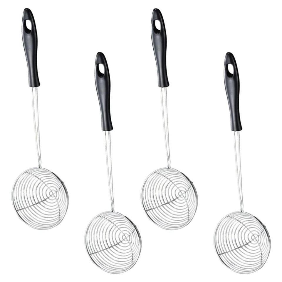 Cucharón Colador de Araña Hemoton de Acero Inoxidable 27x6.5cm