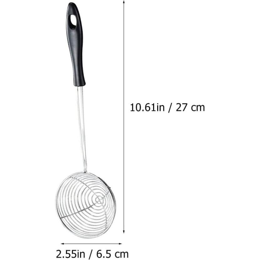 Cucharón Colador de Araña Hemoton de Acero Inoxidable 27x6.5cm