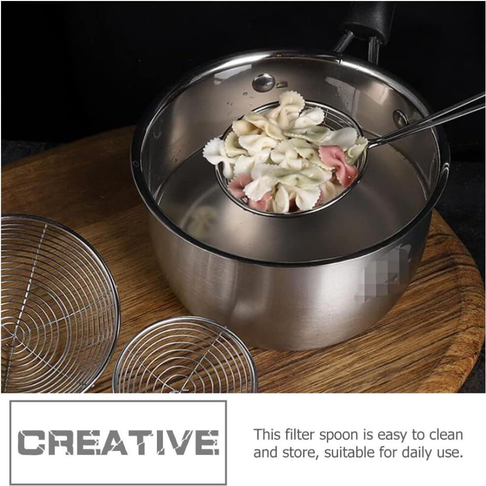 Cucharón Colador de Araña Hemoton de Acero Inoxidable 27x6.5cm