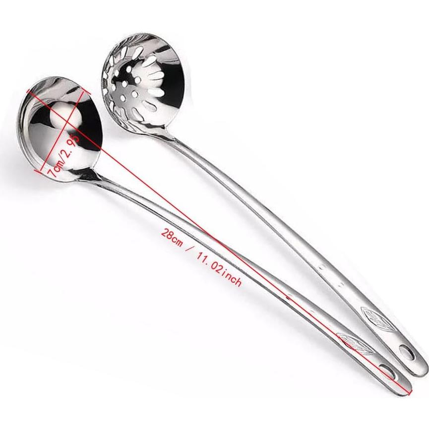 Juego de Cucharas de Cocina IPSTYLE Acero Inoxidable 2PCS