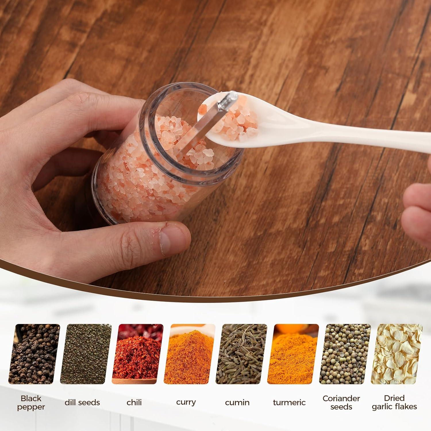 Juego de Molinillos de Sal y Pimienta FUSHUI de Madera 19.8 cm