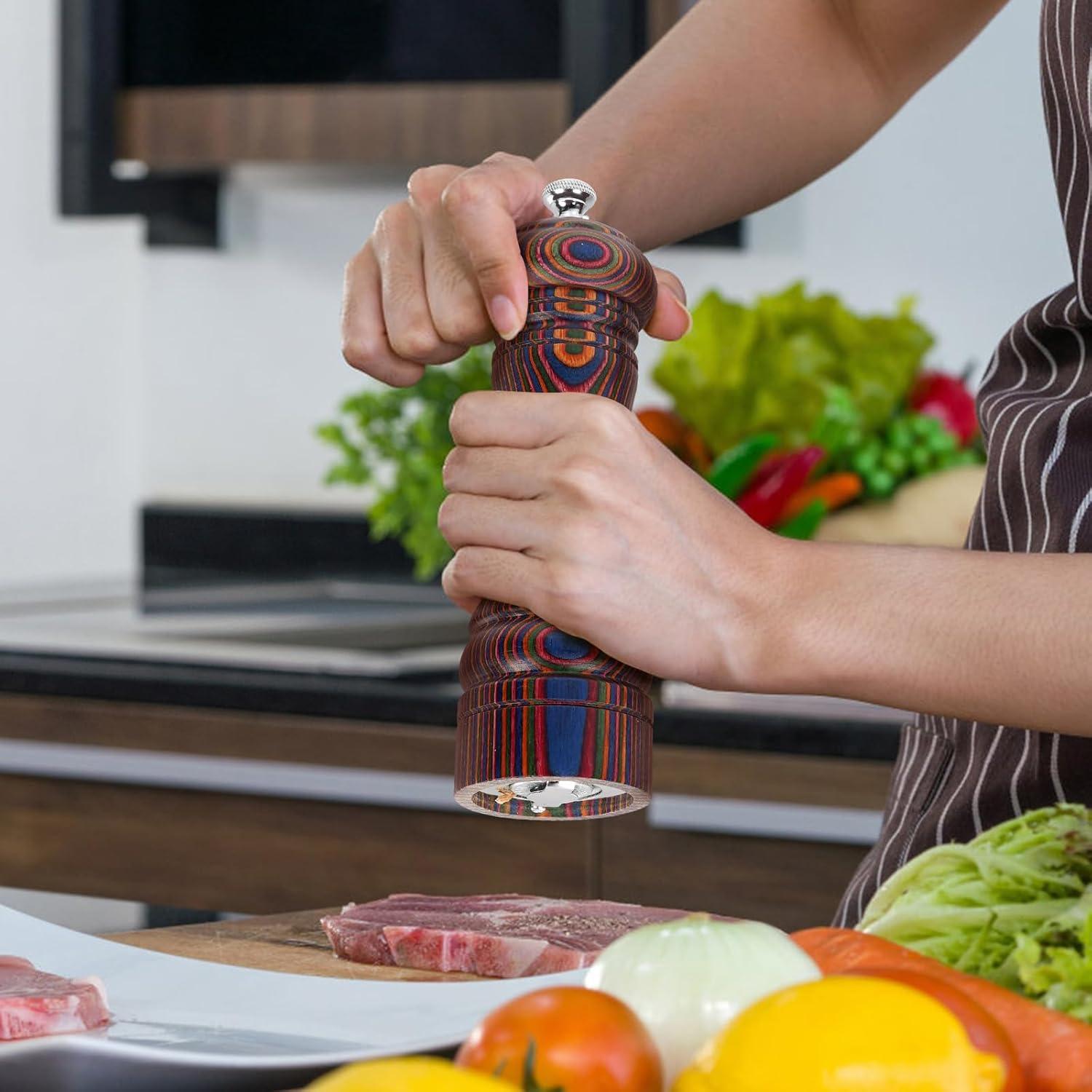 Molino de Pimienta MYRAINBOW Pakkawood 17.78 cm Ajustable