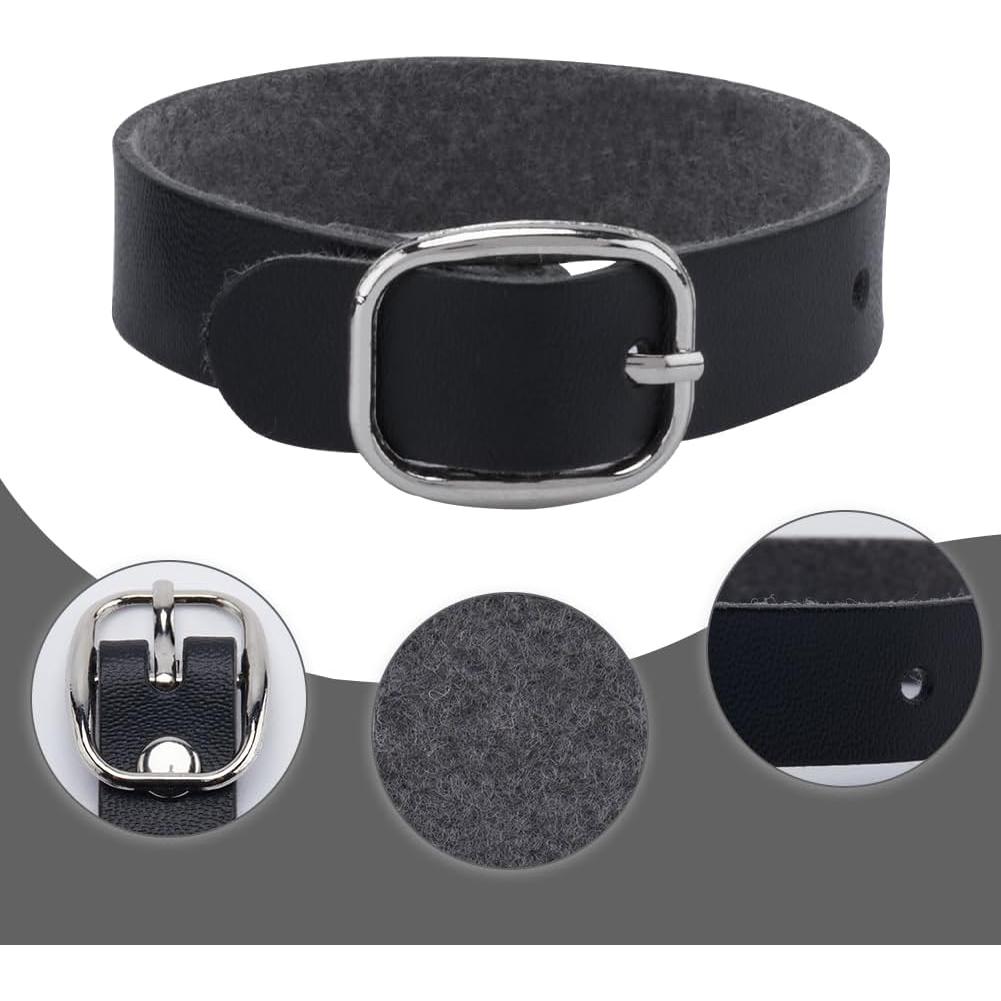 10 Piezas Etiquetas de Equipaje de Cuero PU GORGECRAFT Ajustables