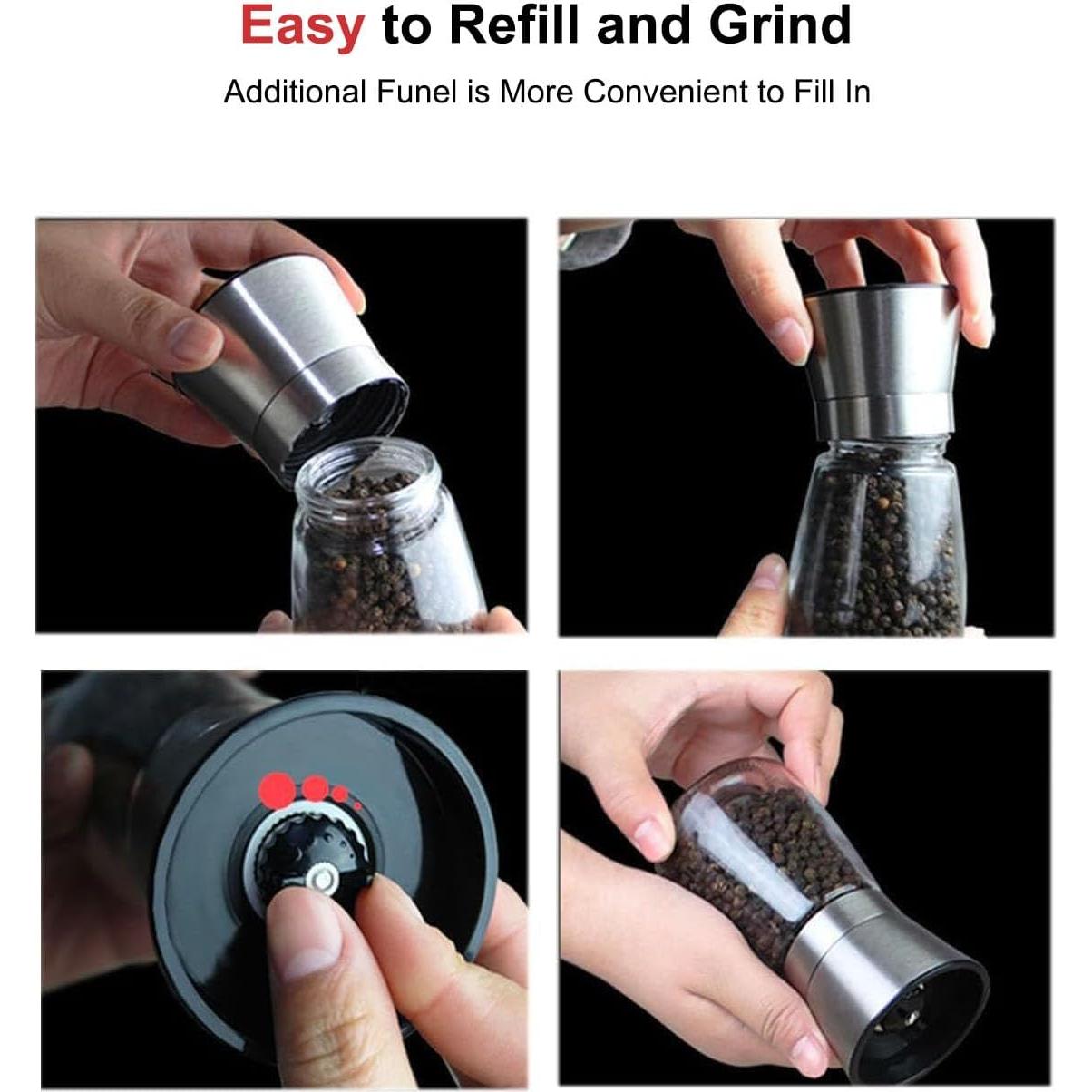 Molino de Sal y Pimienta Manual TooWoom 12.7 cm Ajustable