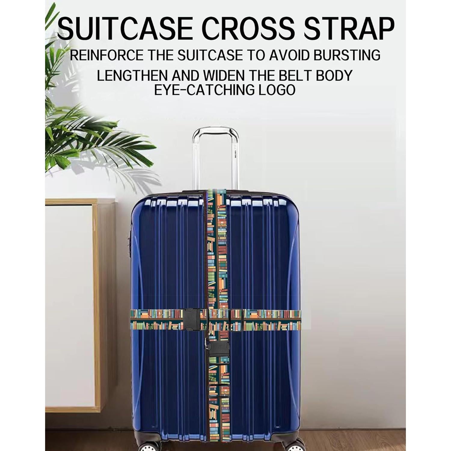 Correas de Equipaje Ajustables ASJHFDIR - Patrón de Libro Lindo