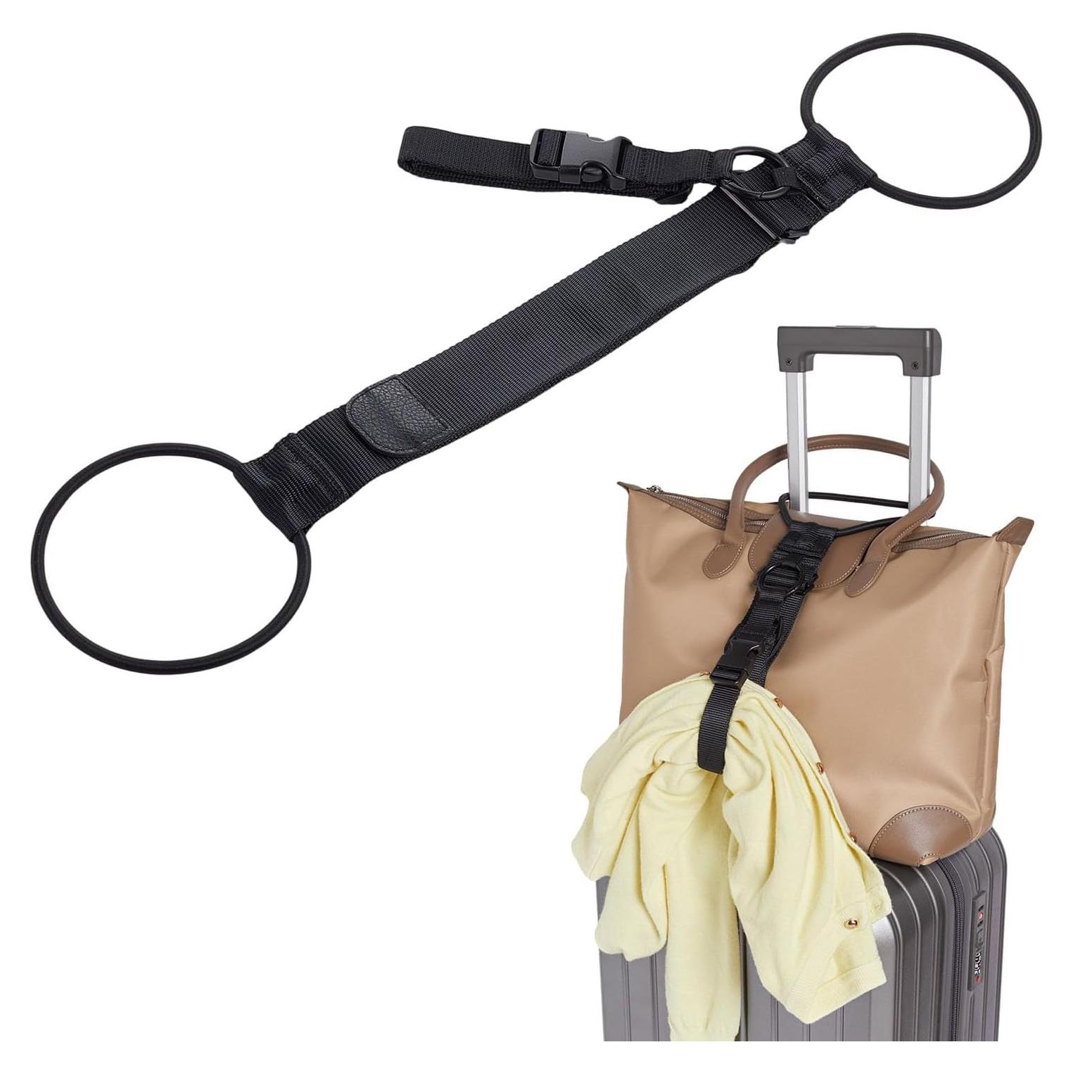 Correas de Equipaje 2-en-1 Veromark Nylon Ajustables 20kg Negro