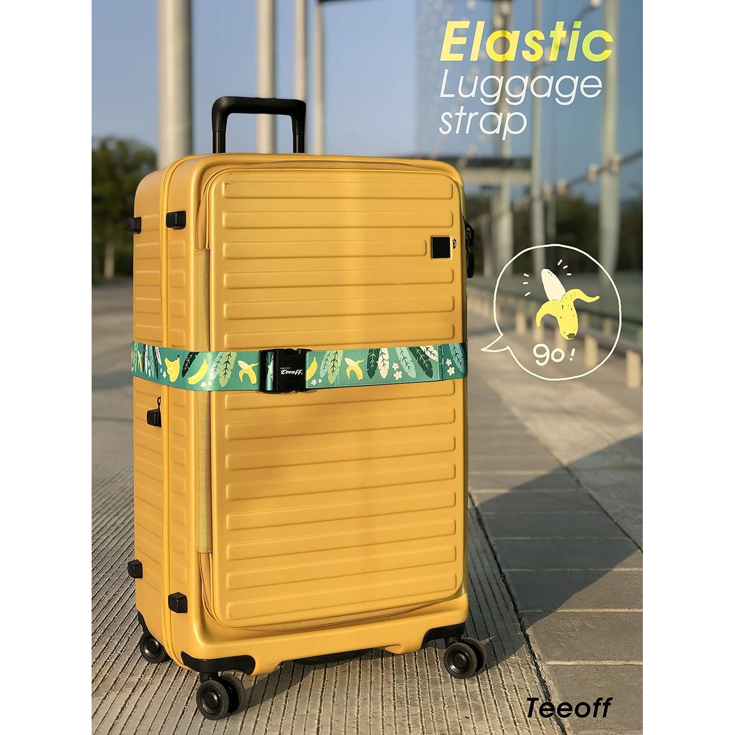 Correa Elástica para Equipaje Teeoff 220cm Ajustable Banana