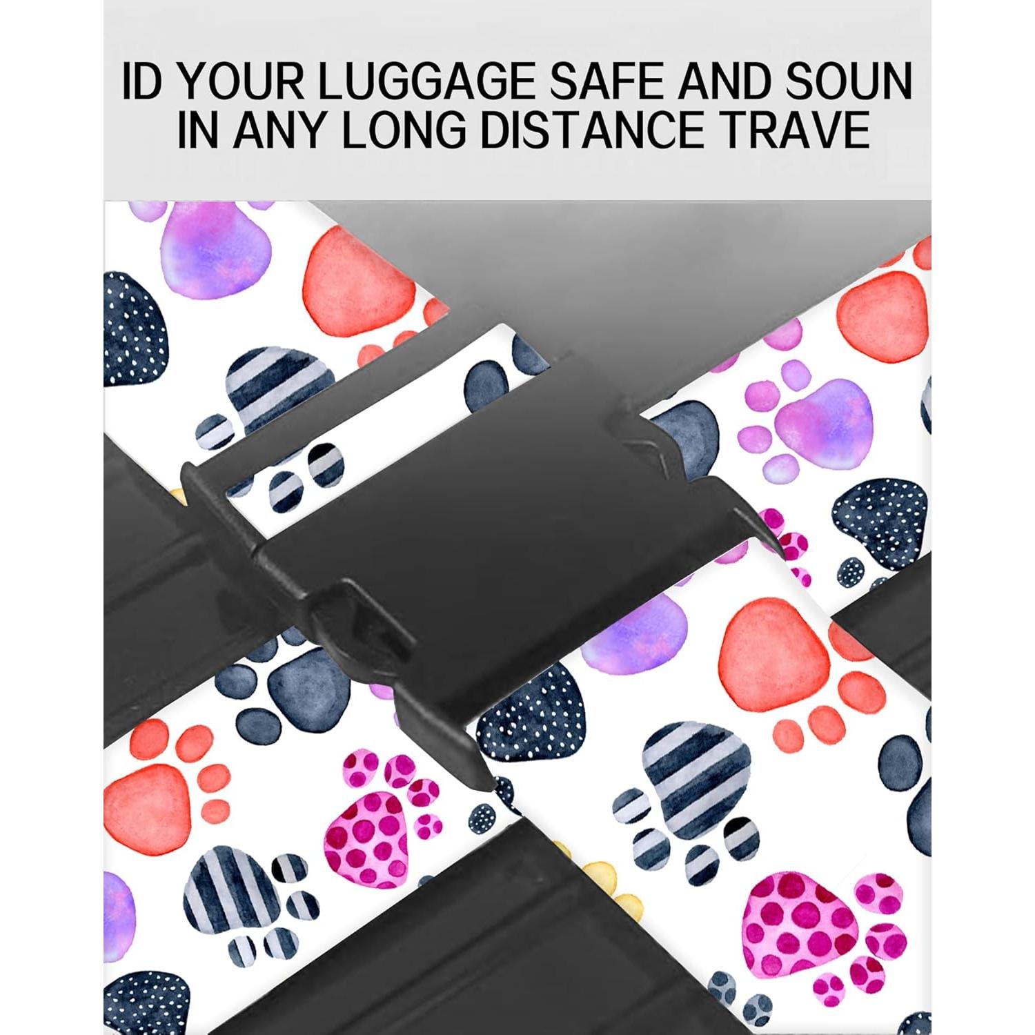 Correas de Equipaje Ajustables ASJHFDIR - Patas Coloridas