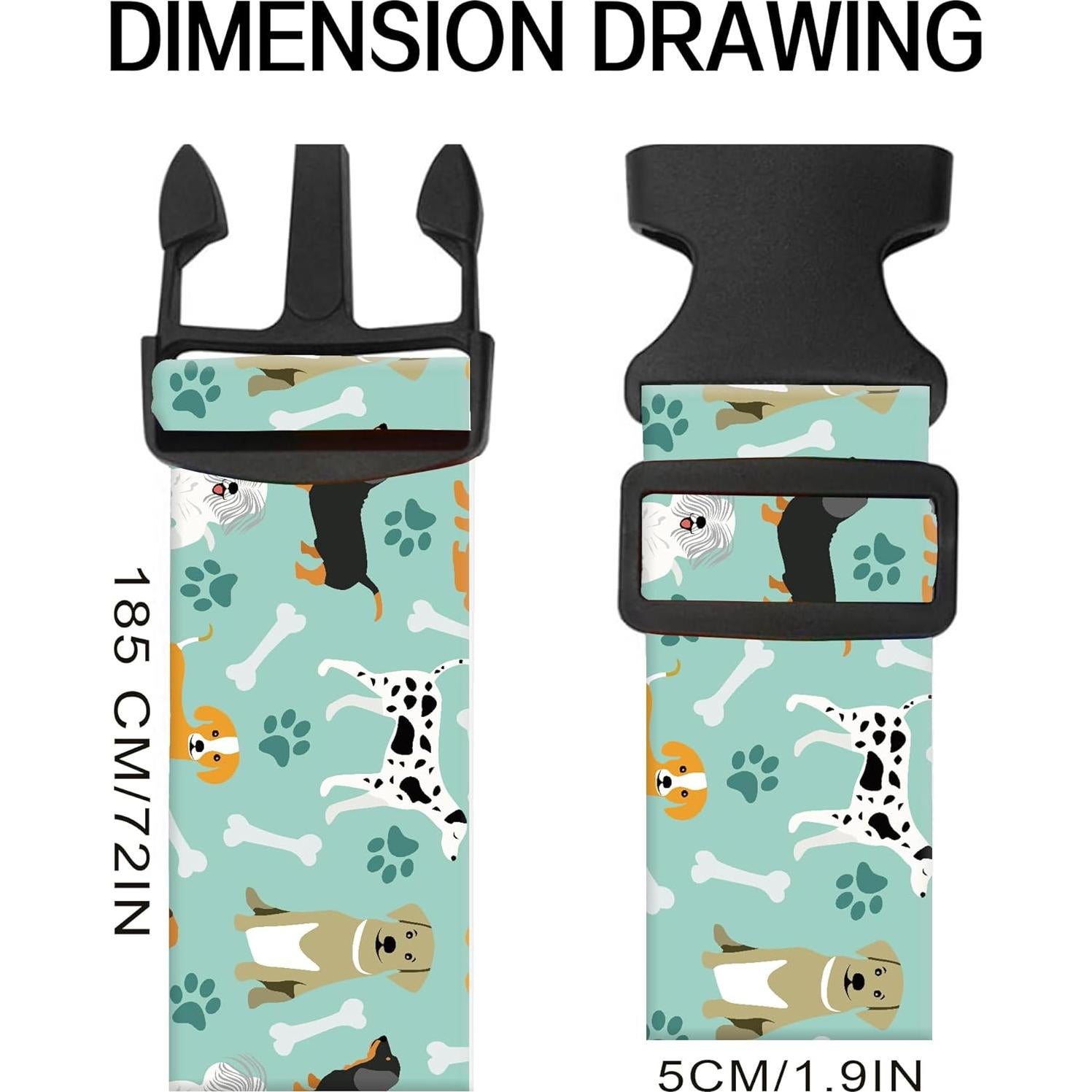 Correas de Equipaje Ajustables ASJHFDIR - Perros Lindos