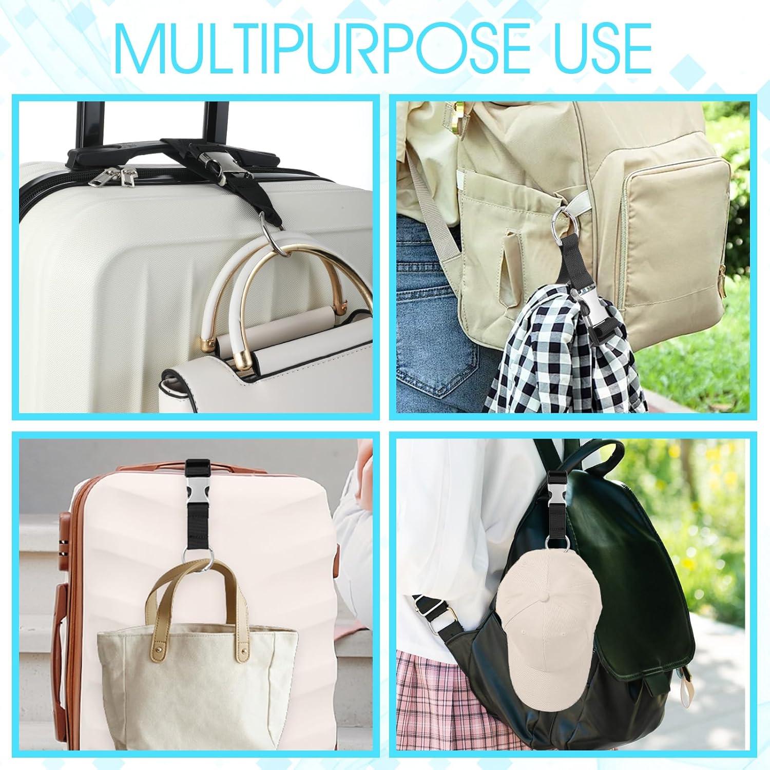 3 Correas de Equipaje Ajustables Ymapinc Negras para Maletas