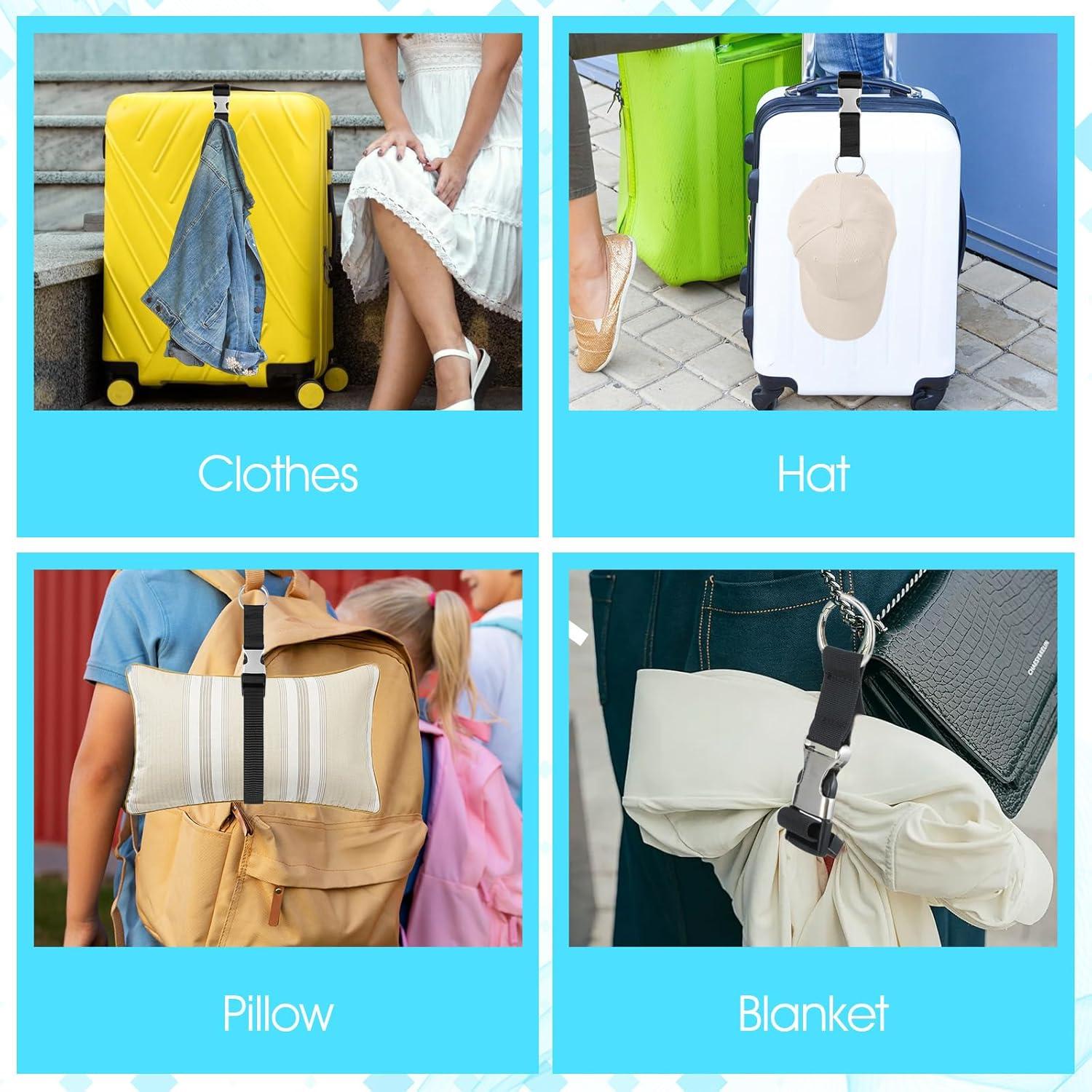 3 Correas de Equipaje Ajustables Ymapinc Negras para Maletas