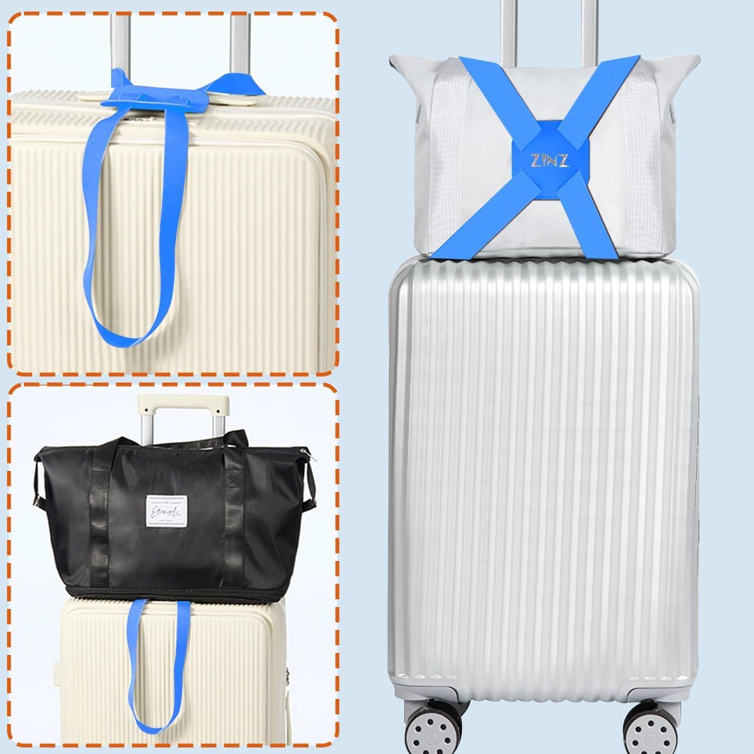 Correa de Equipaje Ajustable ZINZ Nylon Azul 100g