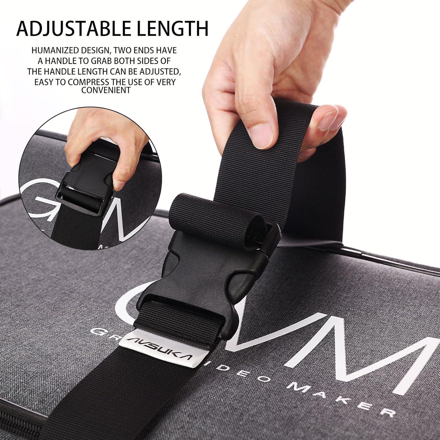 Correas de Equipaje Ajustables AVSUKA 2pcs 3m Negro