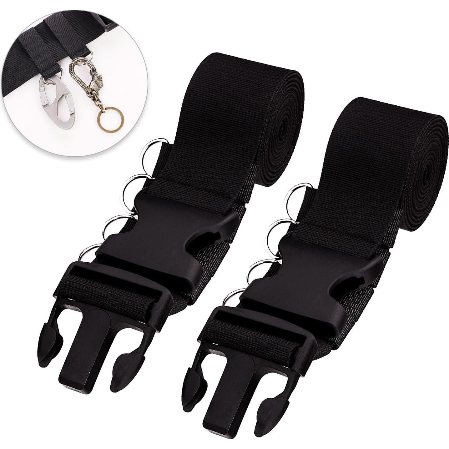Correas de Equipaje Ajustables AVSUKA 2pcs 3m Negro