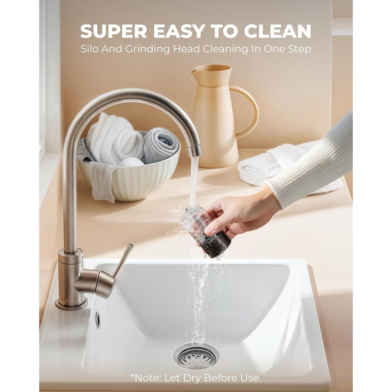 Molinillos Eléctricos de Sal y Pimienta Sangcon 95ml Gris