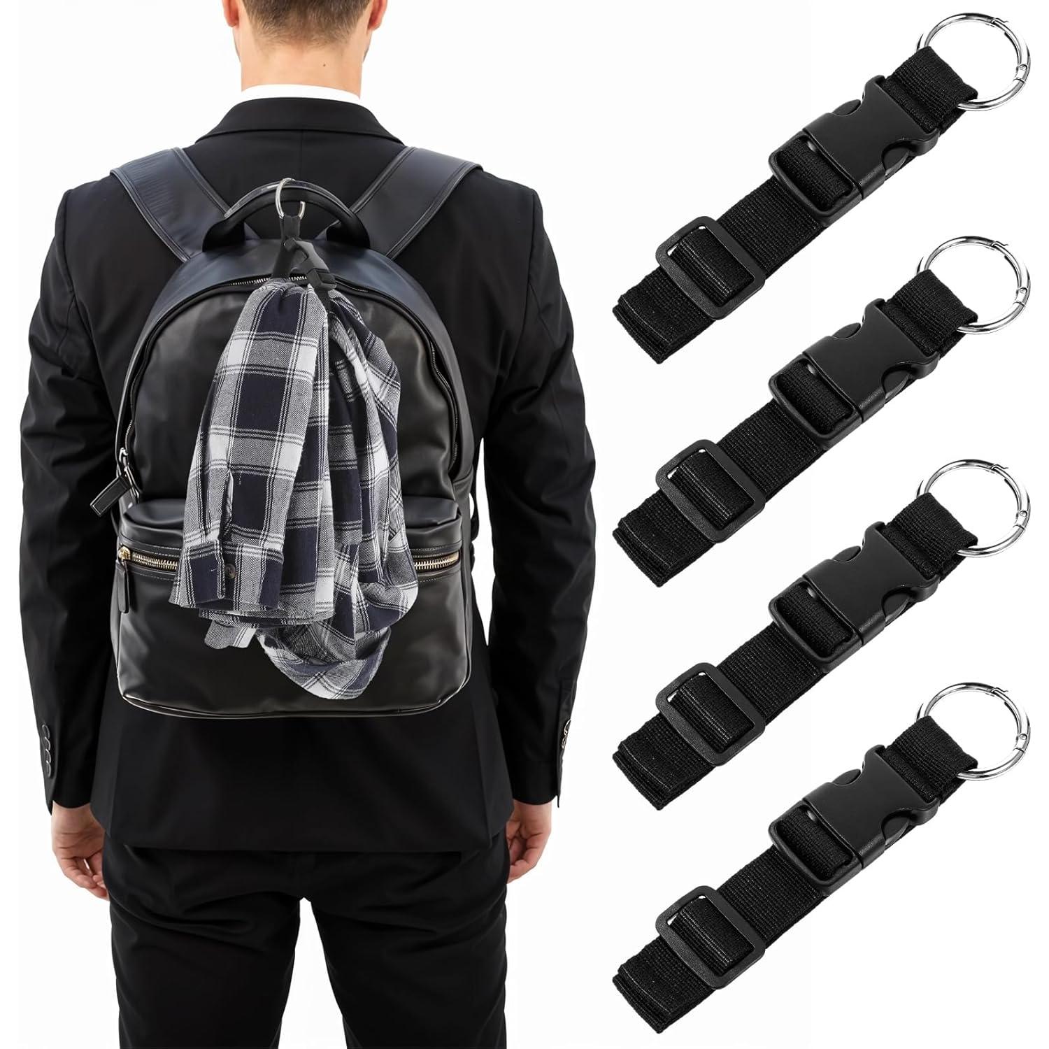 Correas de Equipaje Ajustables AOZUO 4 Pcs Sujetador Chaqueta