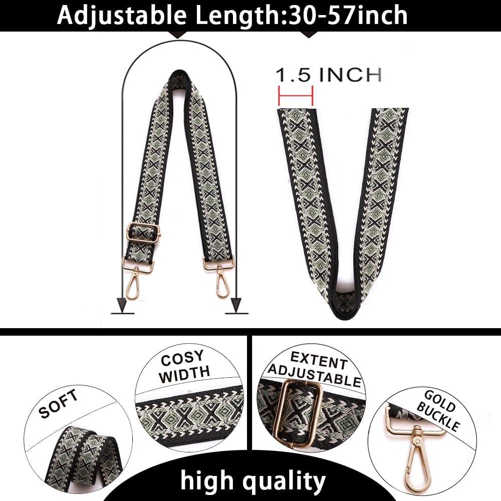 Correa Ancha de Hombro Cruzada para Bolsos - Ajustable 150cm