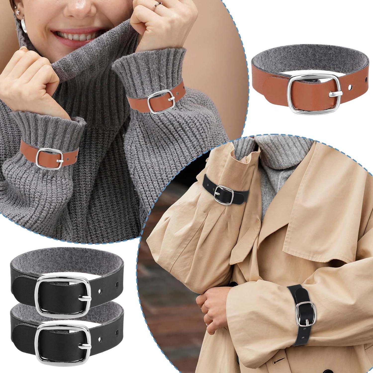 10 Correas de Etiqueta de Equipaje de Cuero Styquenzer - Negro y Marrón