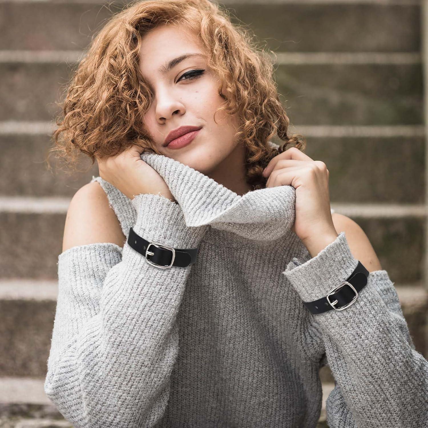 10 Correas de Etiquetas de Equipaje de Cuero Styquenzer 20x1.3cm