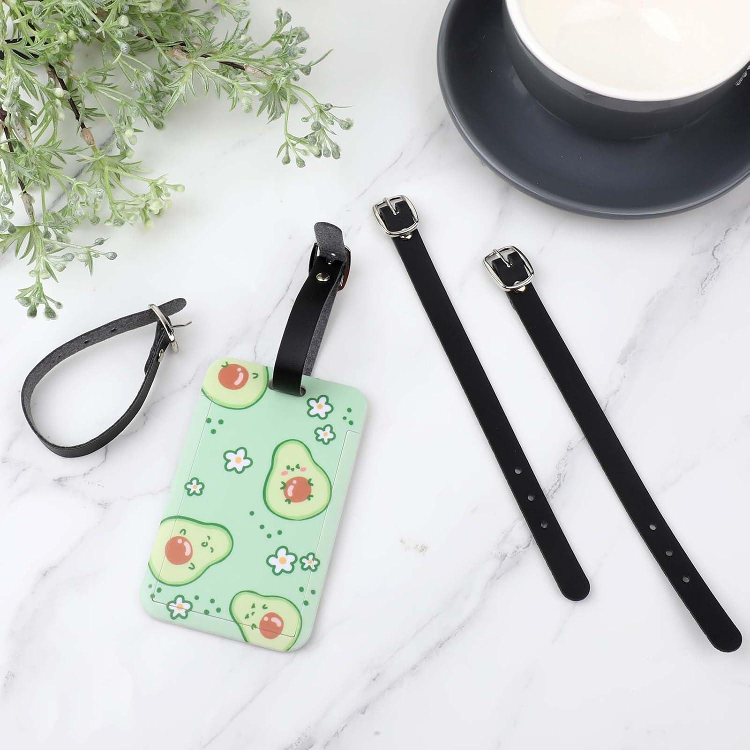 10 Correas de Etiquetas de Equipaje de Cuero Styquenzer 20x1.3cm