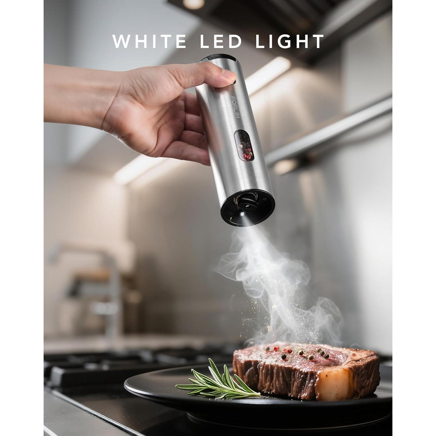 Molinillos Eléctricos de Sal y Pimienta FORLIM Recargables 110ml