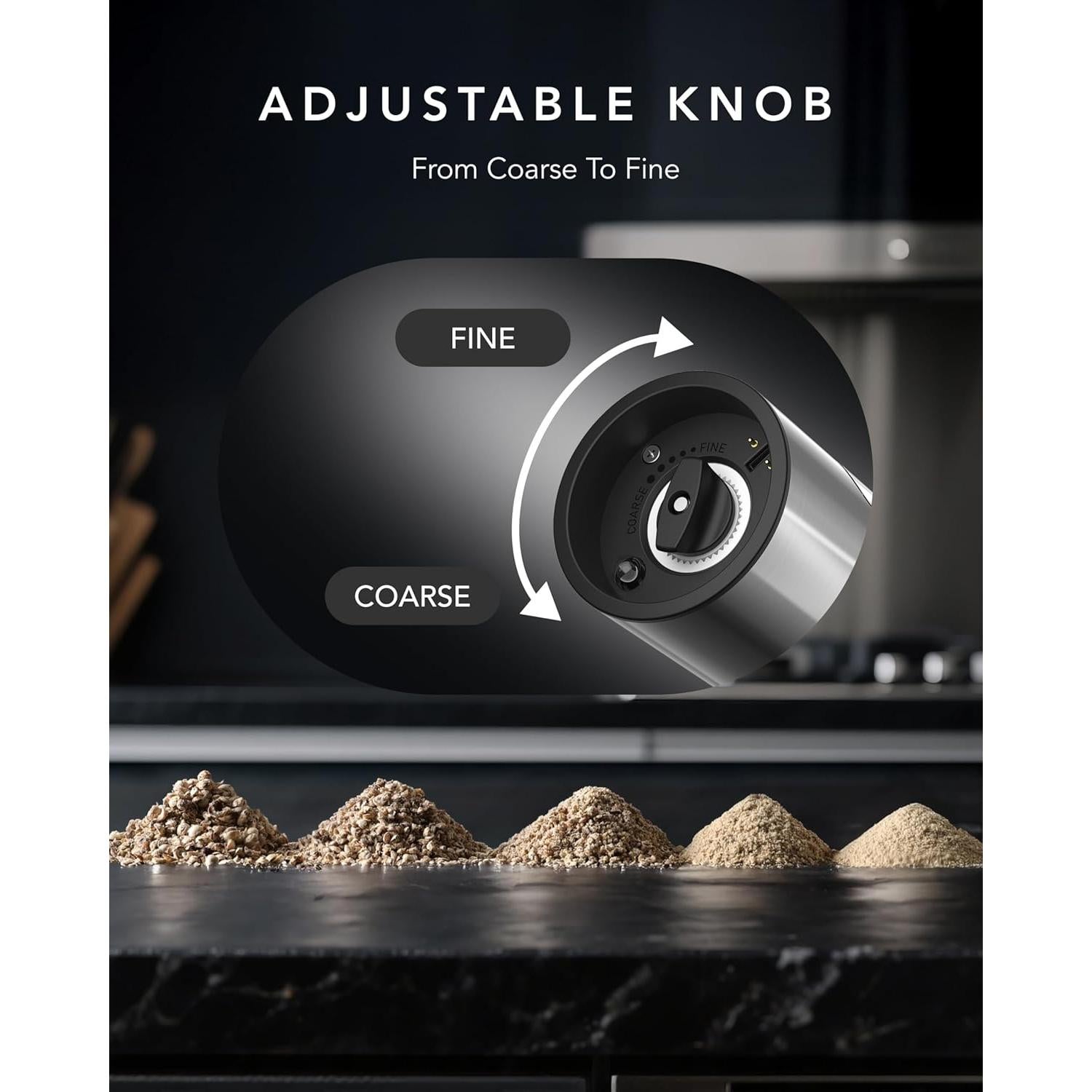 Molinillos Eléctricos de Sal y Pimienta FORLIM Recargables 110ml