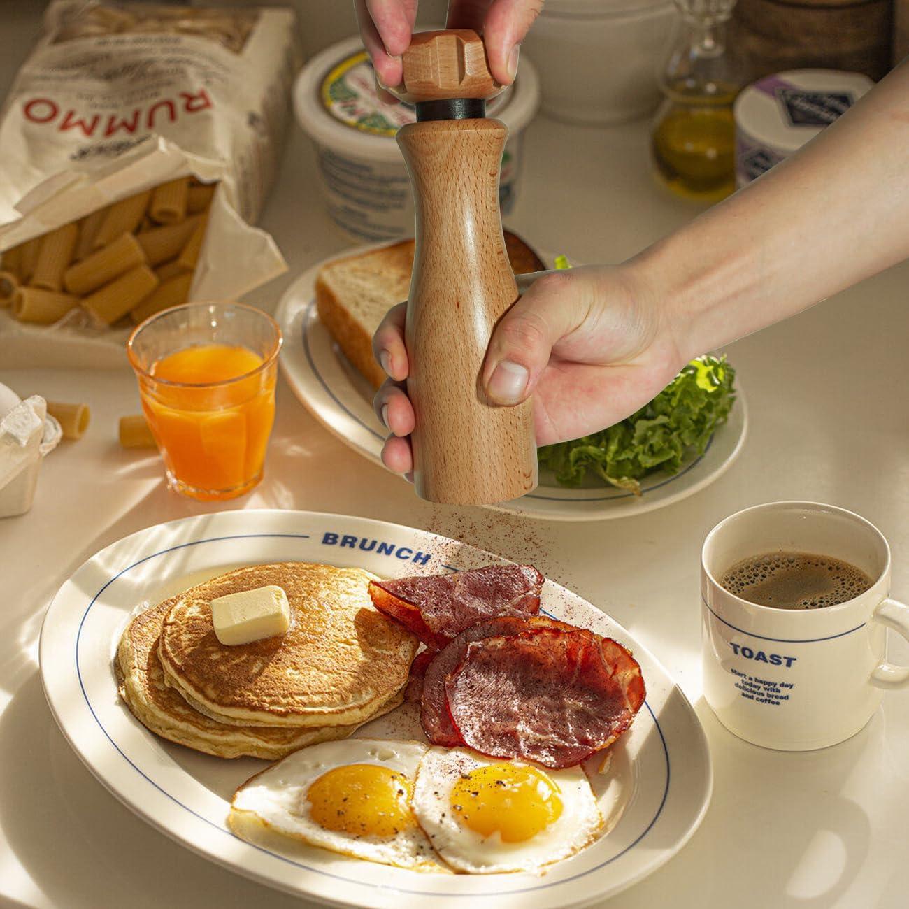 Molino de Pimienta y Sal Zeikiwe de Madera 20.32 cm Ajustable