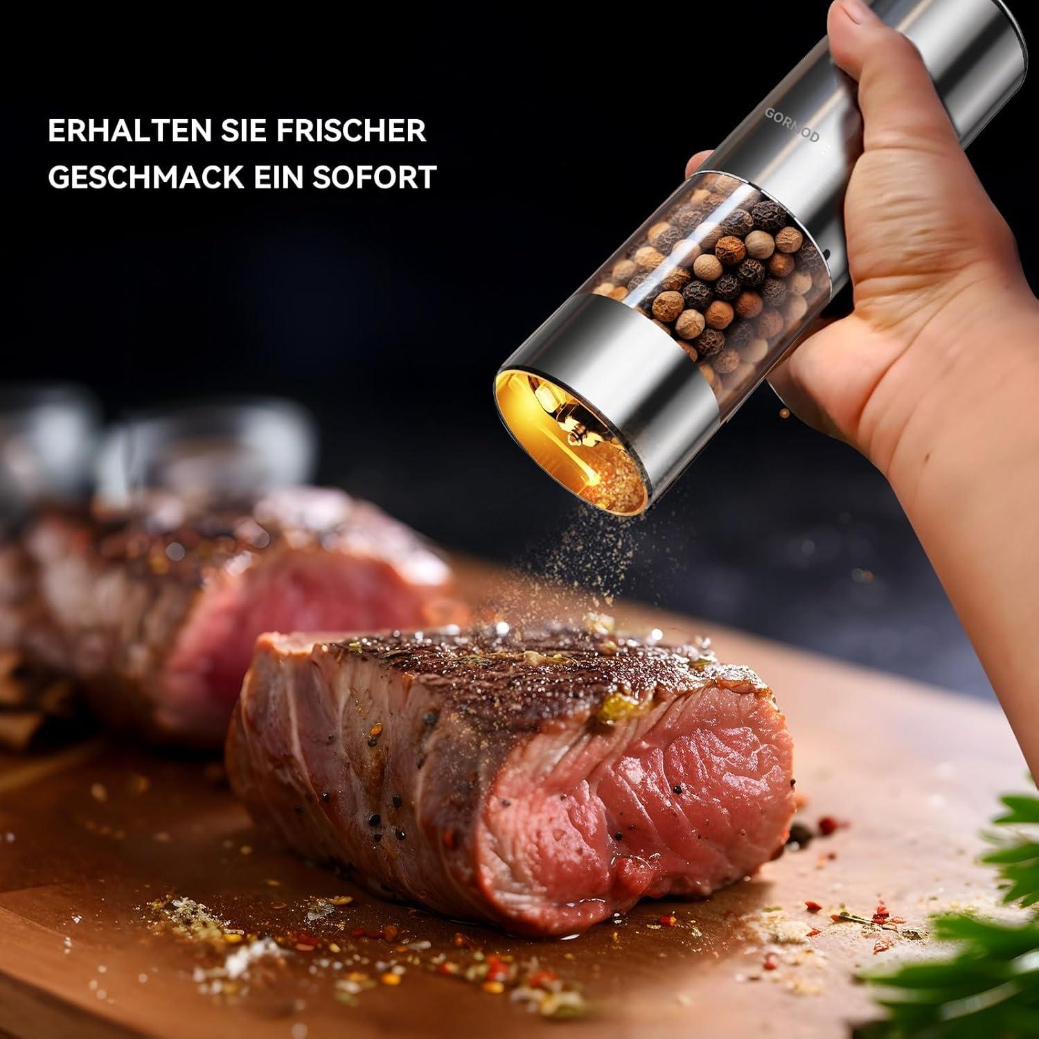 Molinillos Eléctricos de Sal y Pimienta GORMODE 2.3L Automáticos