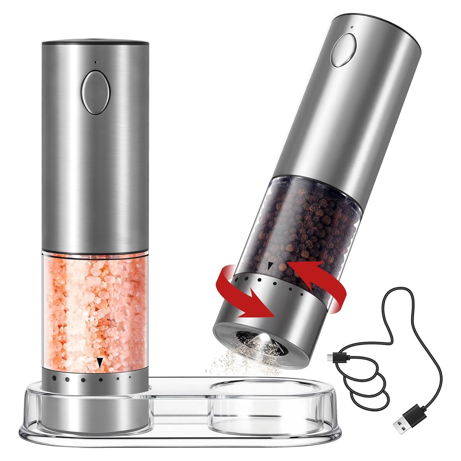 Juego de Molinillos Eléctricos Syntus Acero Inoxidable 95ml