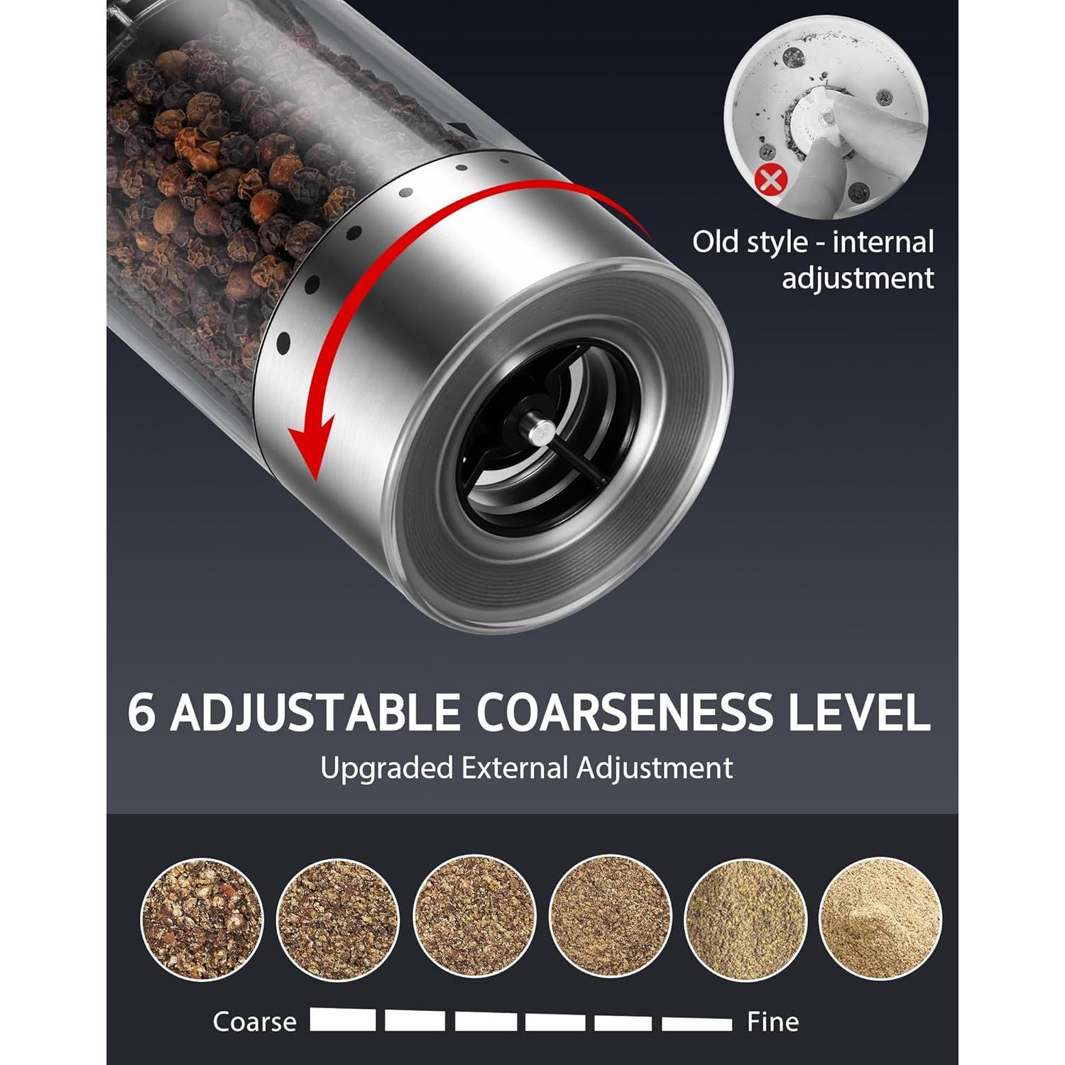 Juego de Molinillos Eléctricos Syntus Acero Inoxidable 95ml