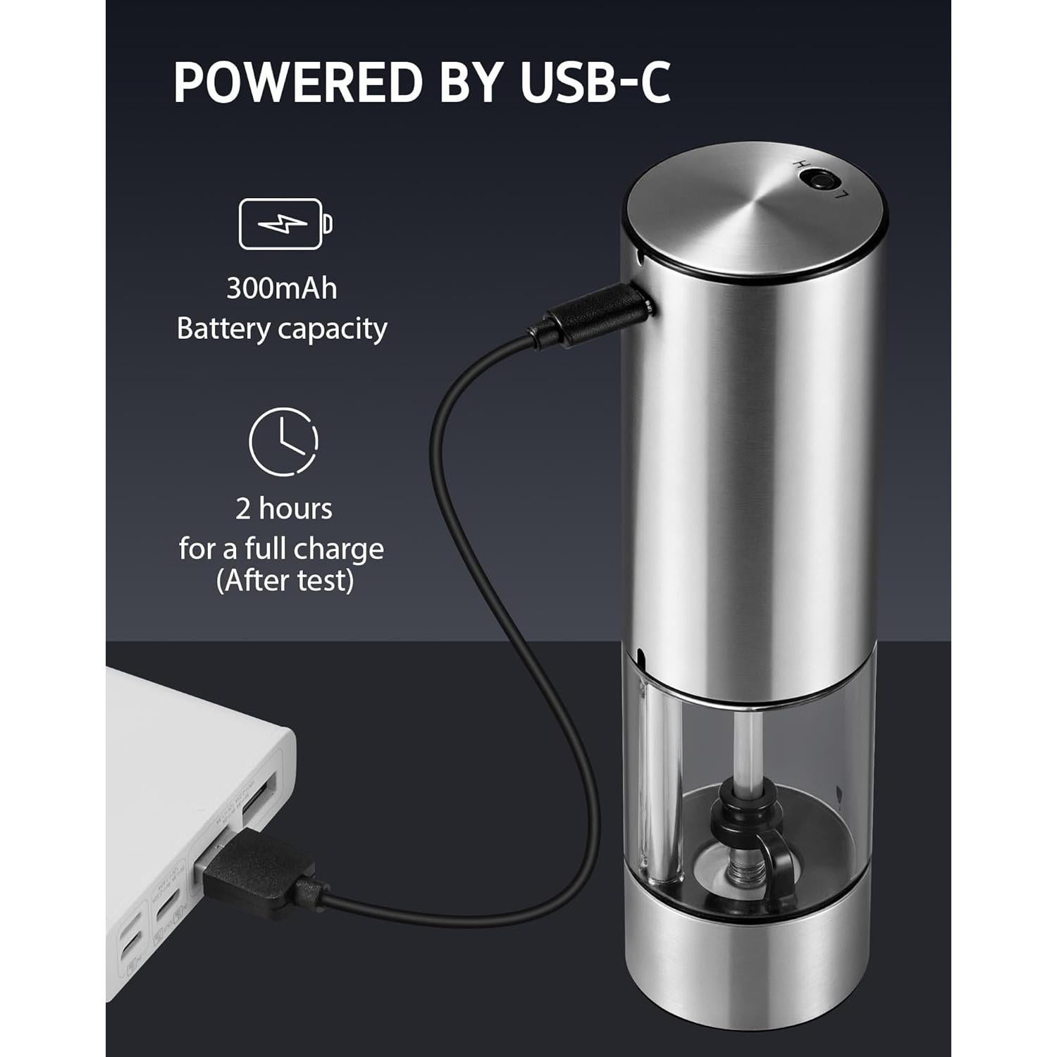 Juego de Molinillos Eléctricos Syntus Acero Inoxidable 95ml