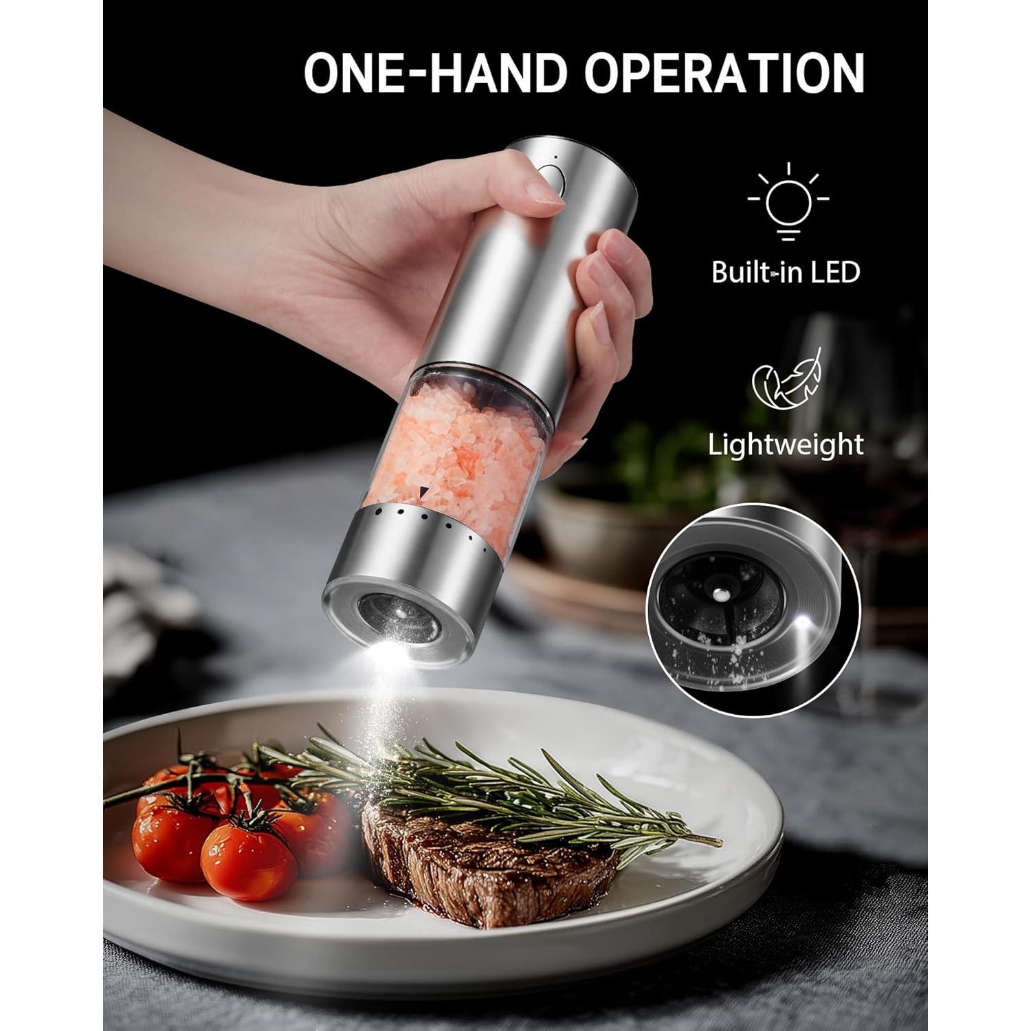 Juego de Molinillos Eléctricos Syntus Acero Inoxidable 95ml