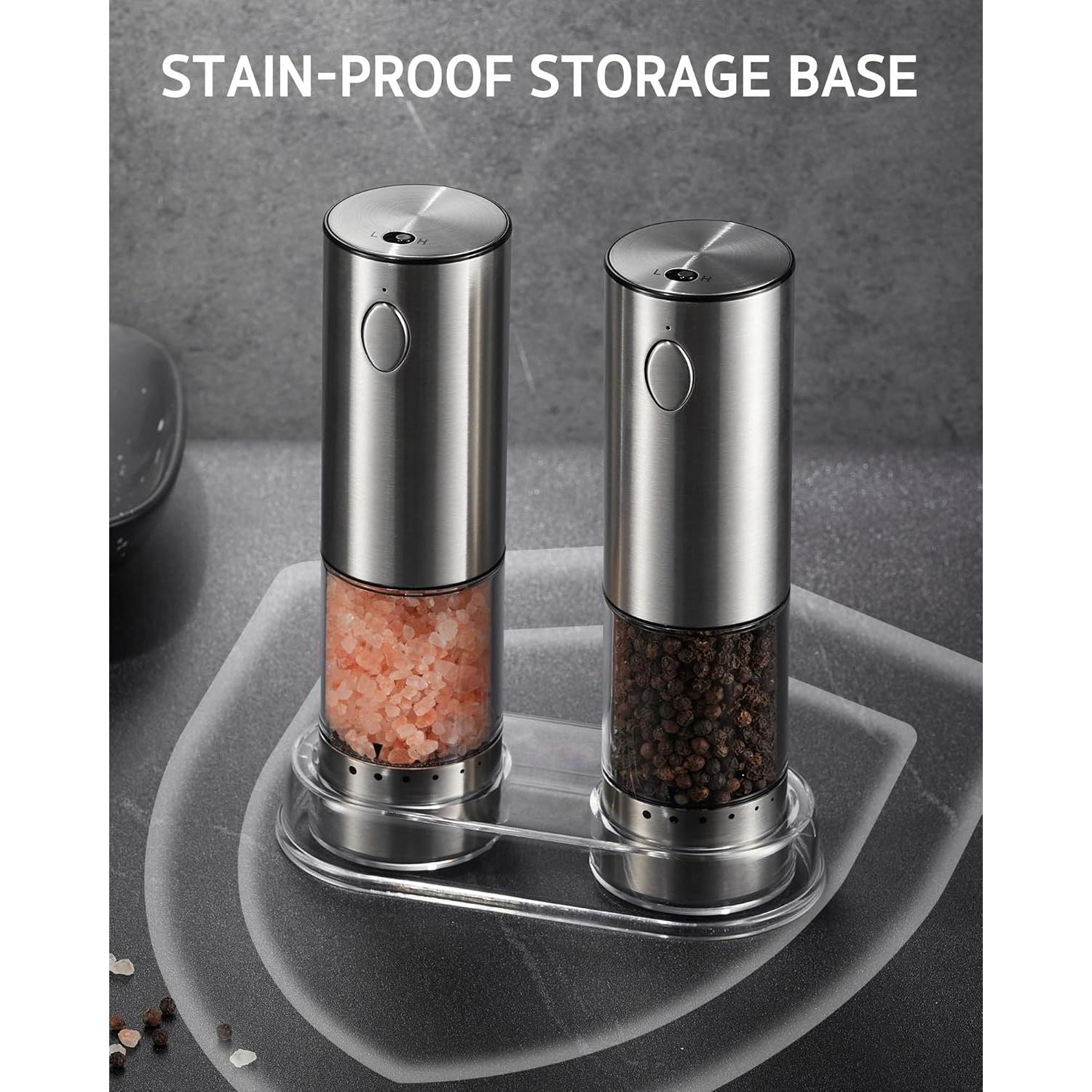 Juego de Molinillos Eléctricos Syntus Acero Inoxidable 95ml