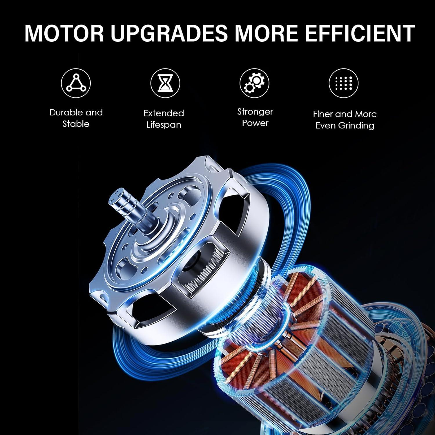 Juego de Molinillos Eléctricos de Sal y Pimienta GEMII Negro