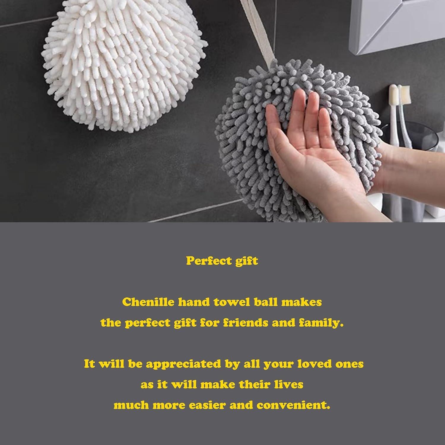 Toalla de Mano Chenille Shaoduoli - 3 Piezas, Secado Rápido, Microfibra