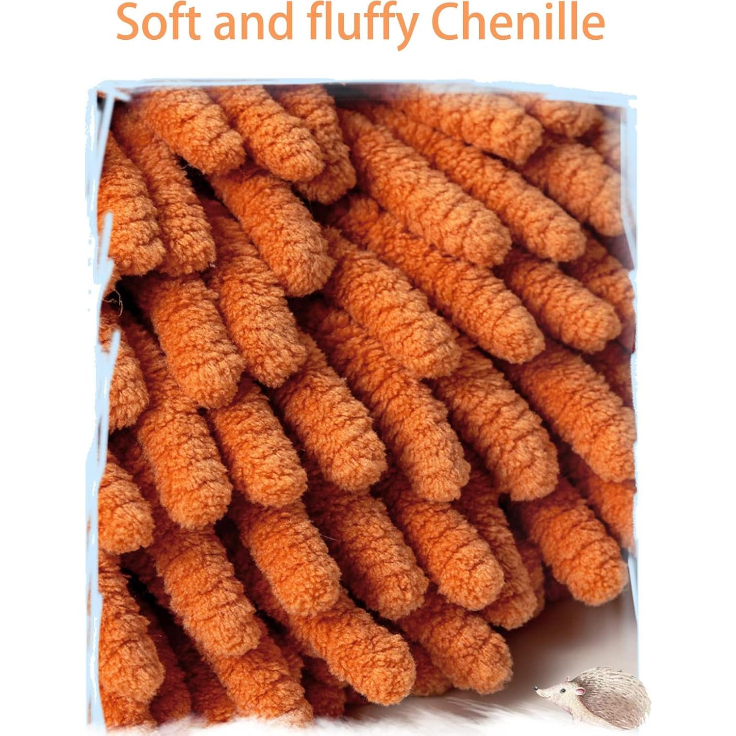 2 Toallas de Mano Chenille PIAOPIAO Erizo Gris Ultra Absorbentes