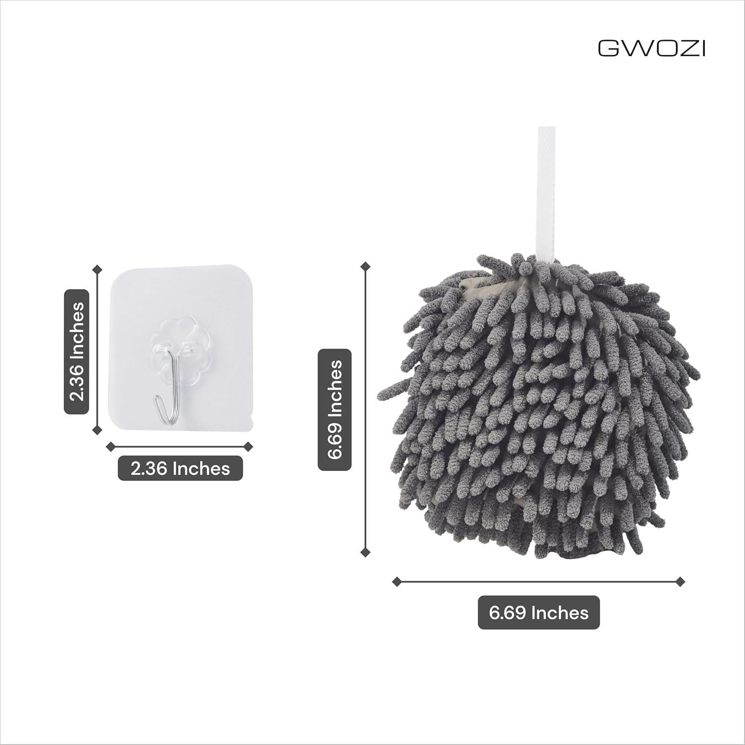 Toallas de Mano de Microfibra GWOZI W145 - 2 Pcs Alta Absorción