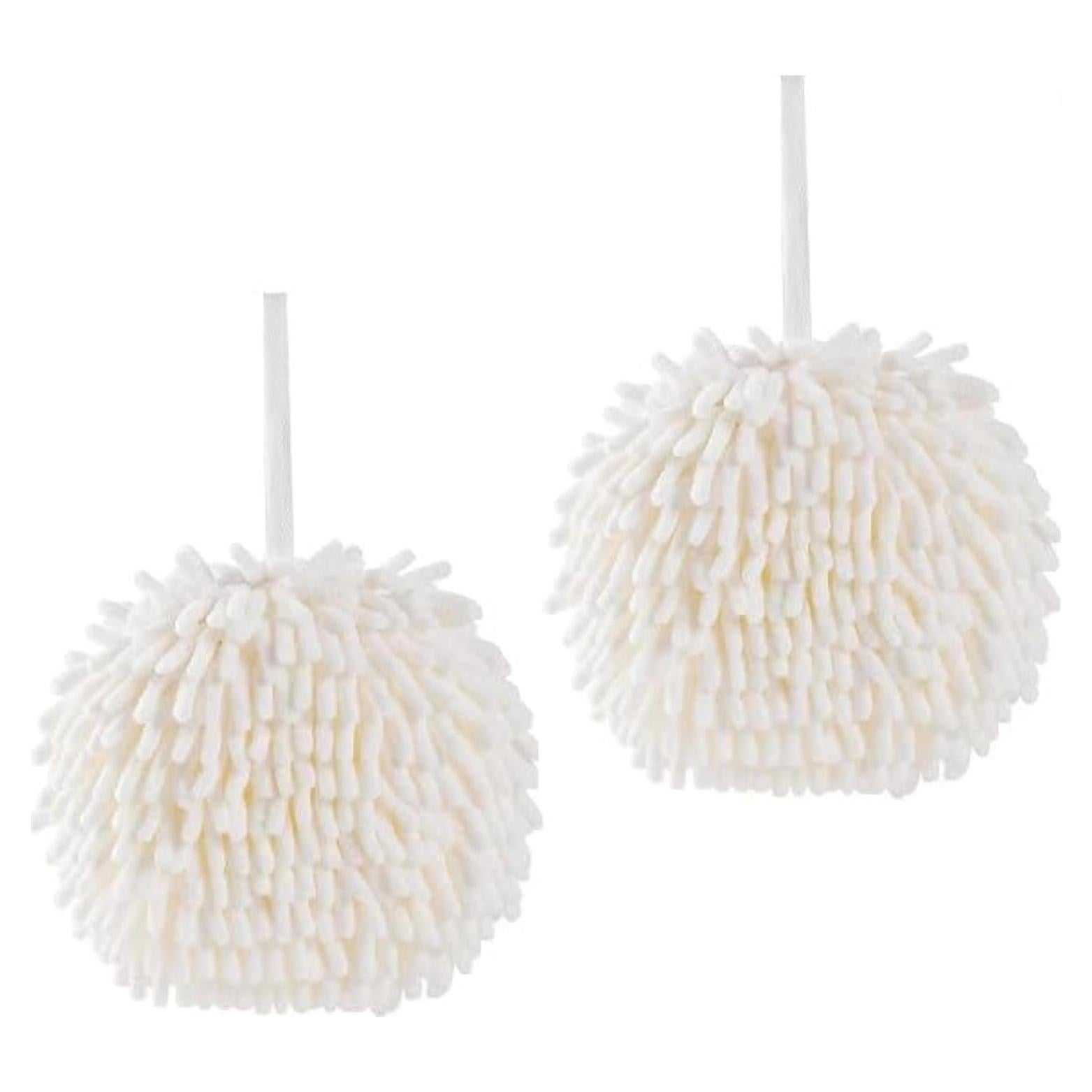 Juego de Toallas de Mano WinldMonmo 2 Piezas Blancas Modernas