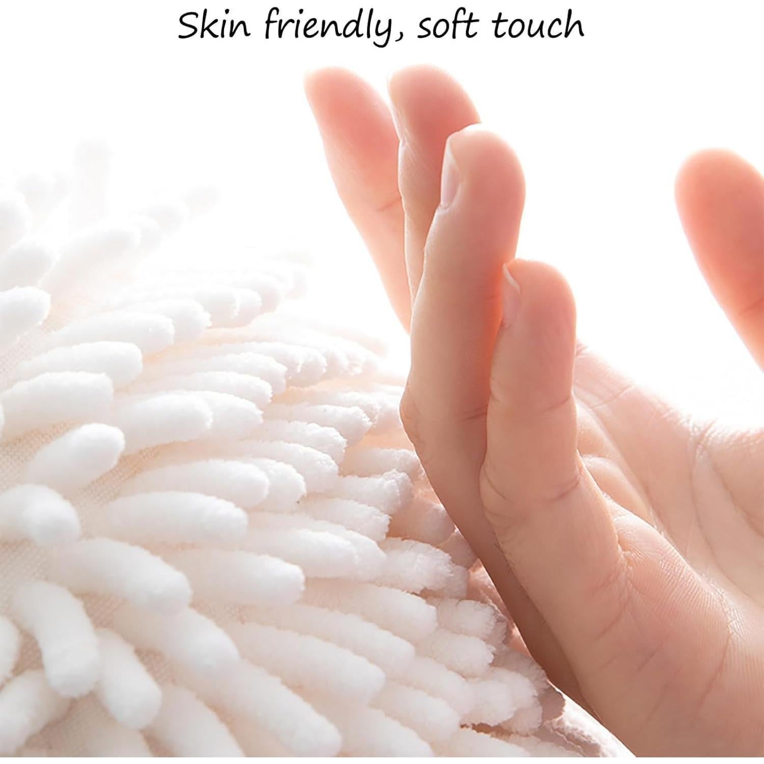 Juego de Toallas de Mano WinldMonmo 2 Piezas Blancas Modernas