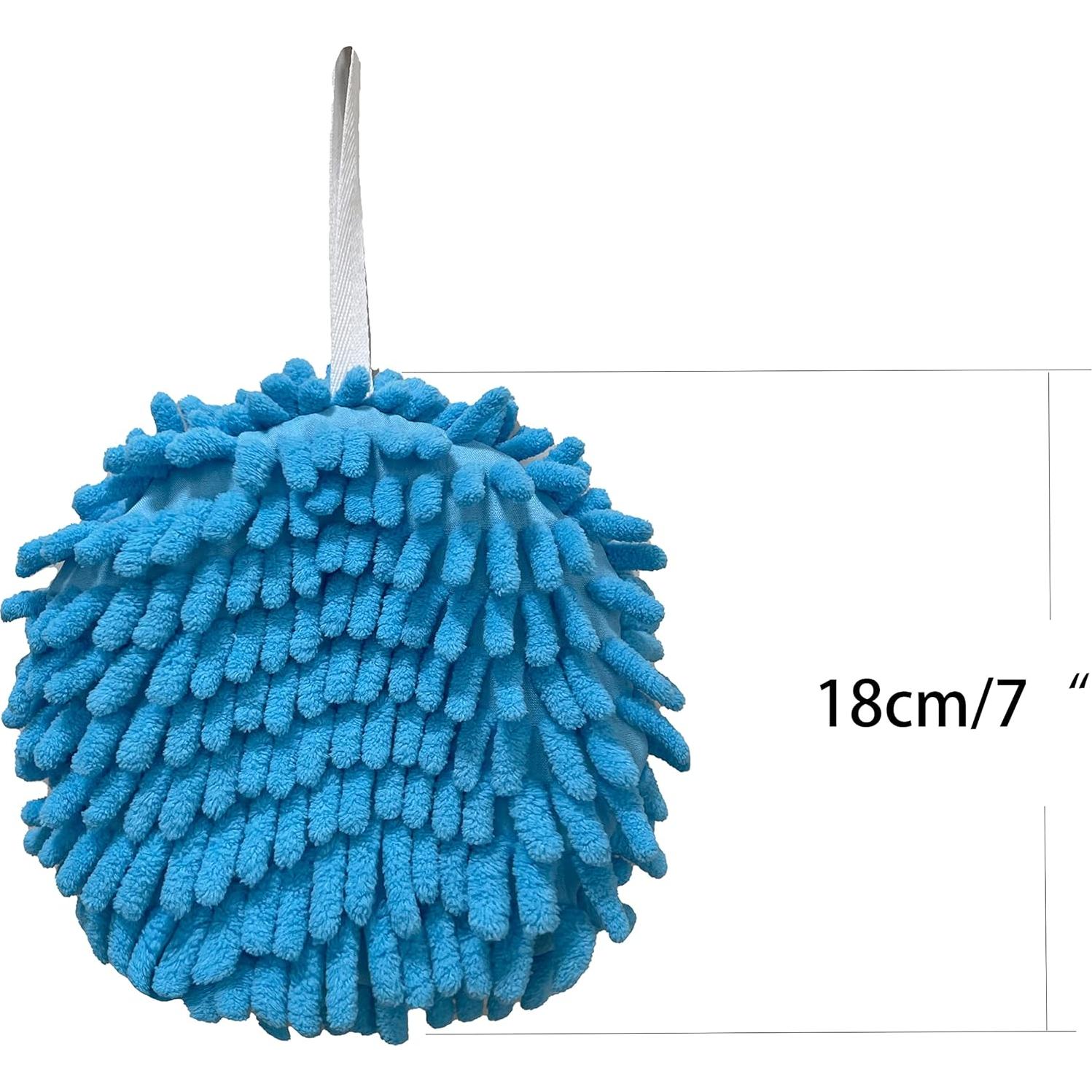 Paquete de 3 Toallas de Mano Chenille iMaylex 17.78 cm Secado Rápido
