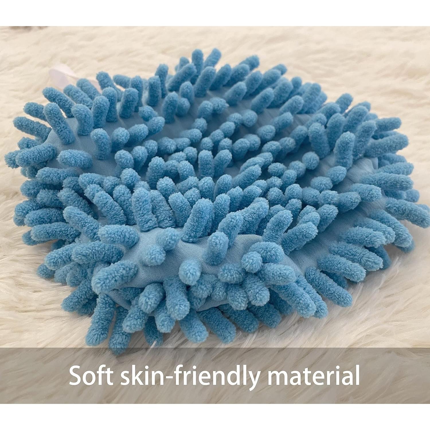 Paquete de 3 Toallas de Mano Chenille iMaylex 17.78 cm Secado Rápido