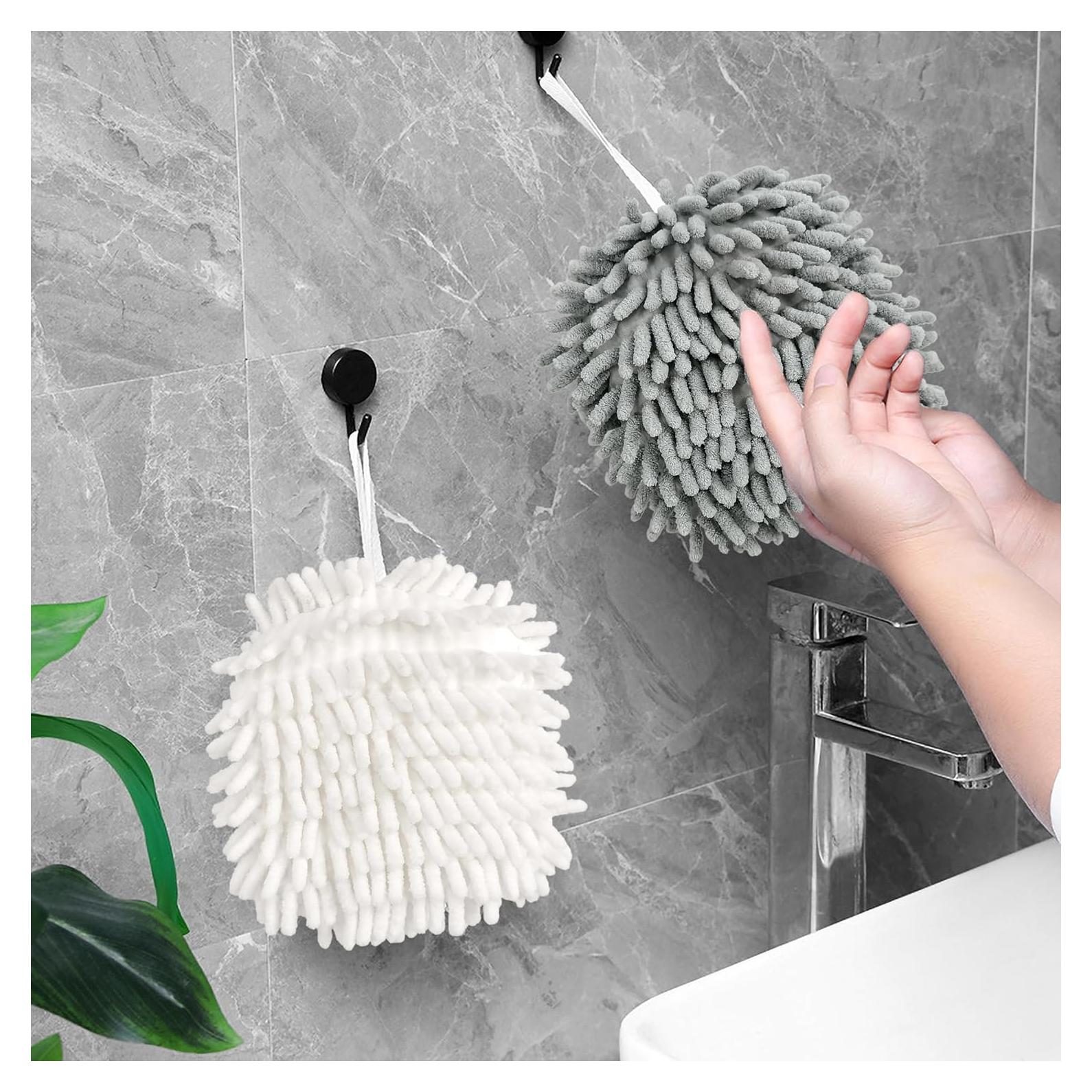 Toallas de Mano Chenille Vynora 17x17 cm Secado Rápido