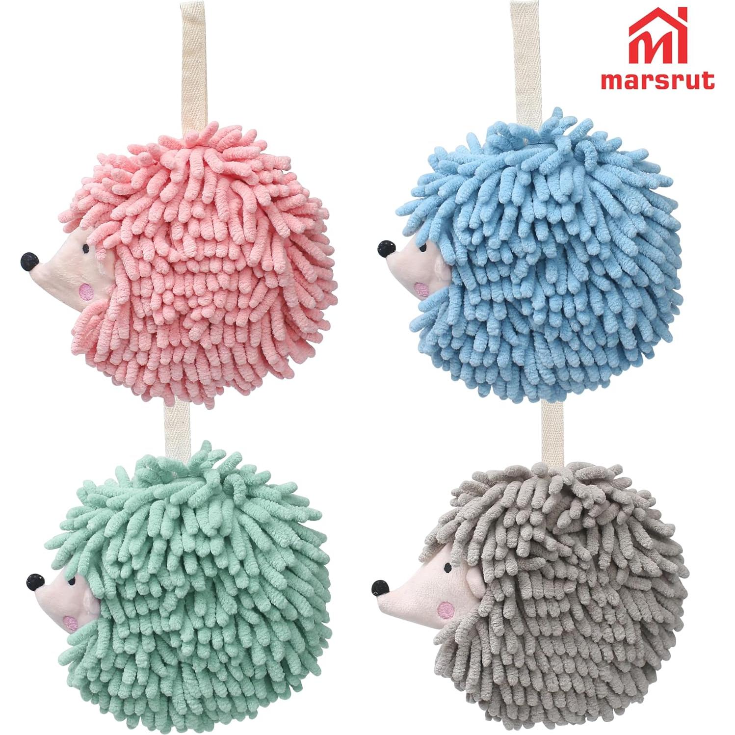 Juego de 4 Toallas de Mano Erizo Marsrut - Secado Rápido 20cm