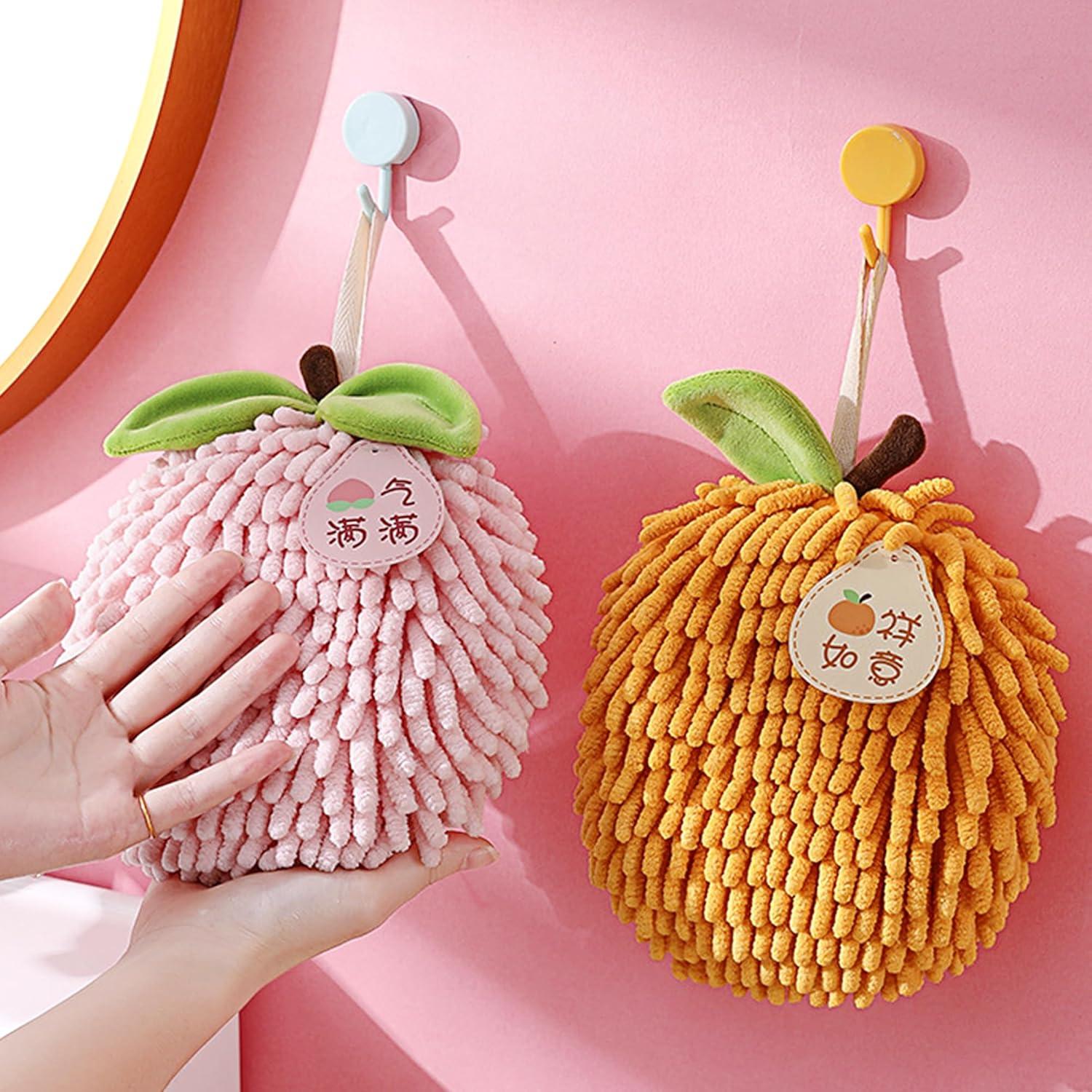 Toallas de Mano Chenilla Suave HMETOL Paquete de 2 Púrpura