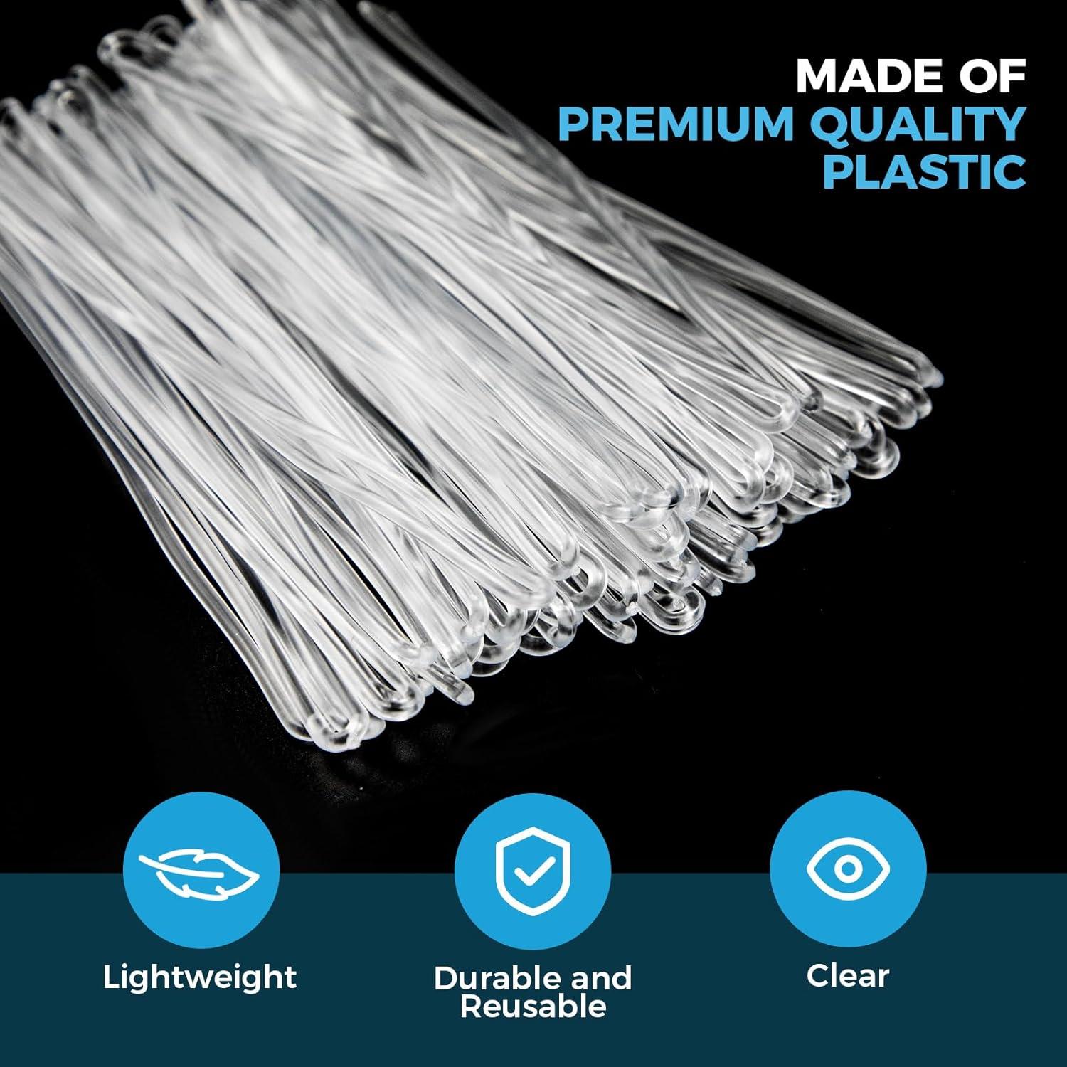 100 Etiquetas de Equipaje Transparentes Lyzskco - Duraderas y Reutilizables