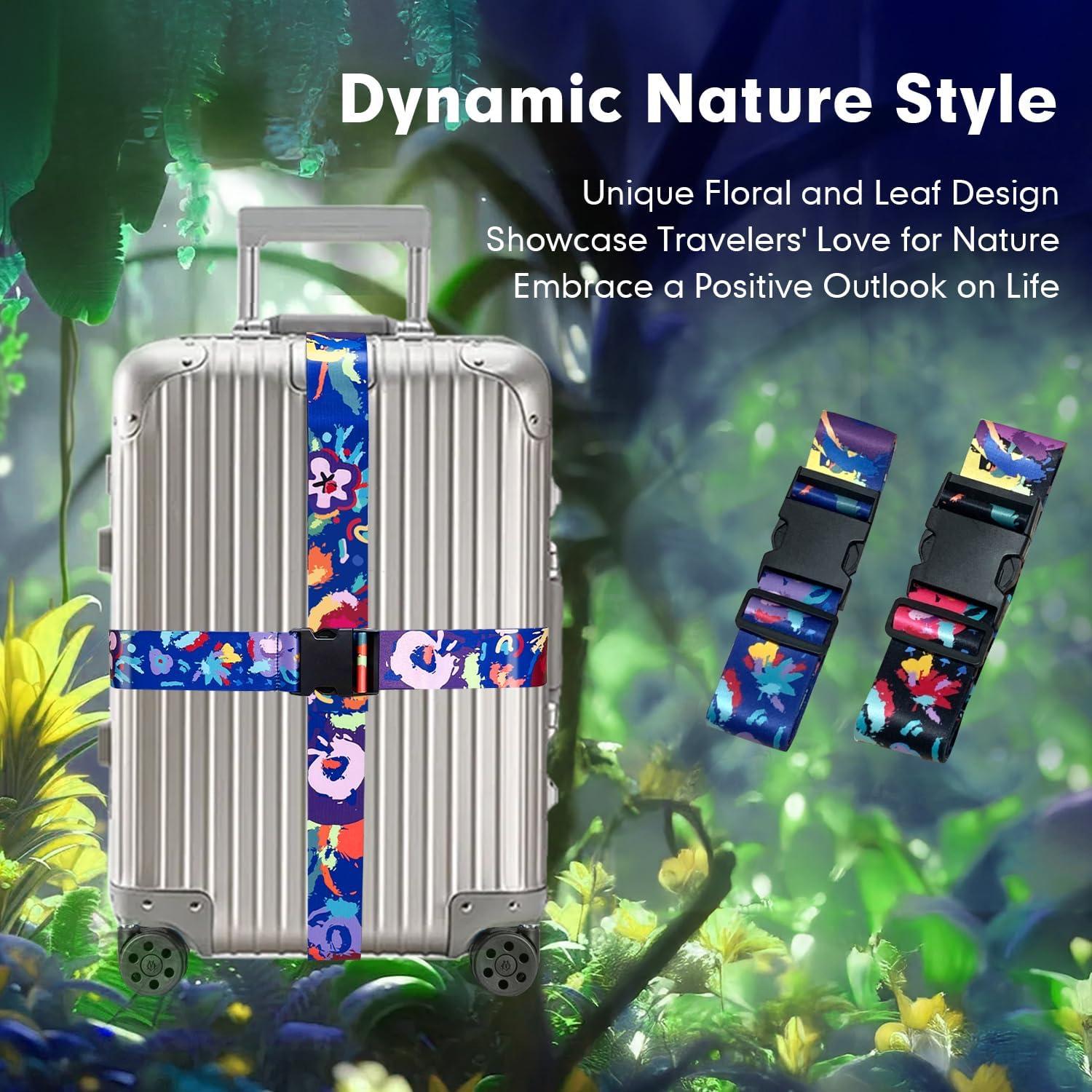 Correas de Equipaje Ajustables LvliLighting Azul 2 Paquete