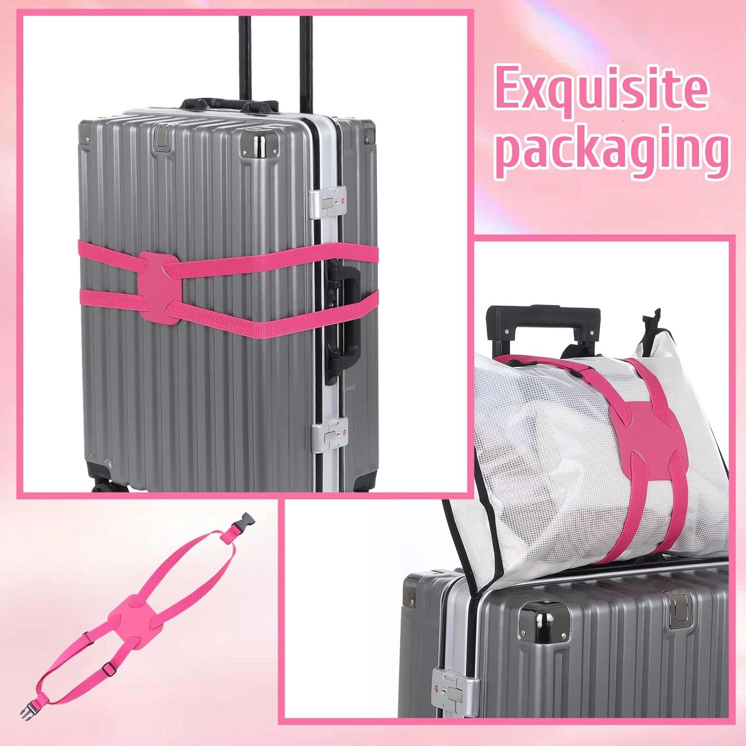 Correa Bungee de Equipaje FdcZeyxior Rosa 60-160 cm