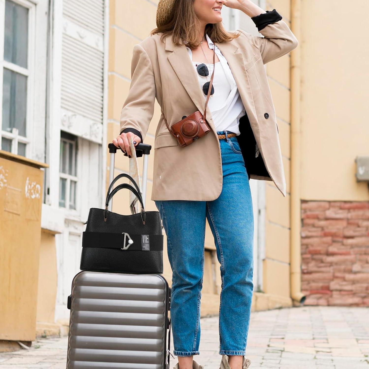 Correa de Equipaje Ajustable Tucnoeu 2-en-1 para Viajes