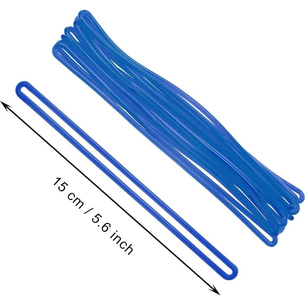 Lazos de Equipaje Mini Skater 10 Pcs Azul 16 cm